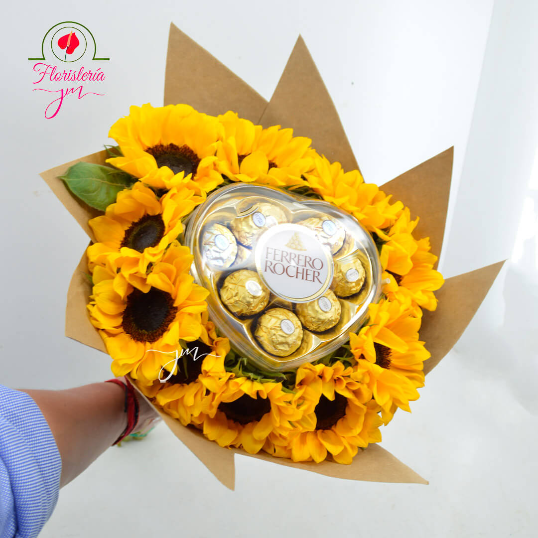 Ferrero Rocher Ramo Ramo de Girasoles con Ferrero Rocher – Edición Especial Primavera - JM ...