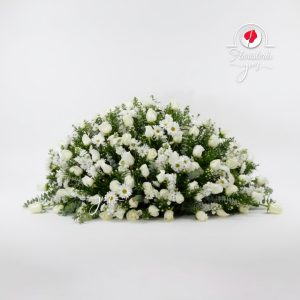 Arreglo funeral en abanico